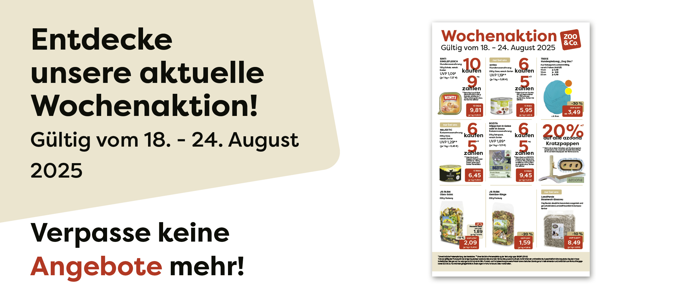 Entdecke unsere aktuelle Wochenaktion vom 18.08-24.08